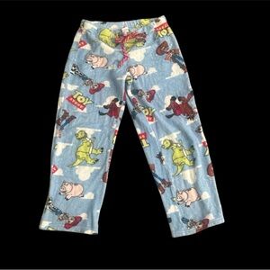 Disney Fleece Pant Toy Story Women’s Sz Small Blue Pajama Pant Bottoms